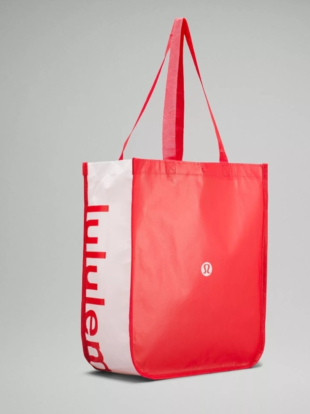 lululemon athletica Red Logo Tote with Long Straps